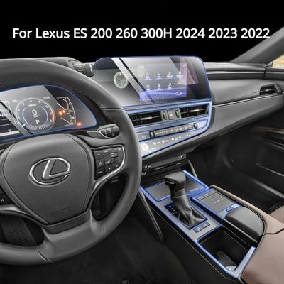 Для ES 200 260 300H 2024 2023 Аксессуары для интерьера пленка прозрачная ТПУ Панель переключения передач Центральная консоль Защитная наклейка PPF