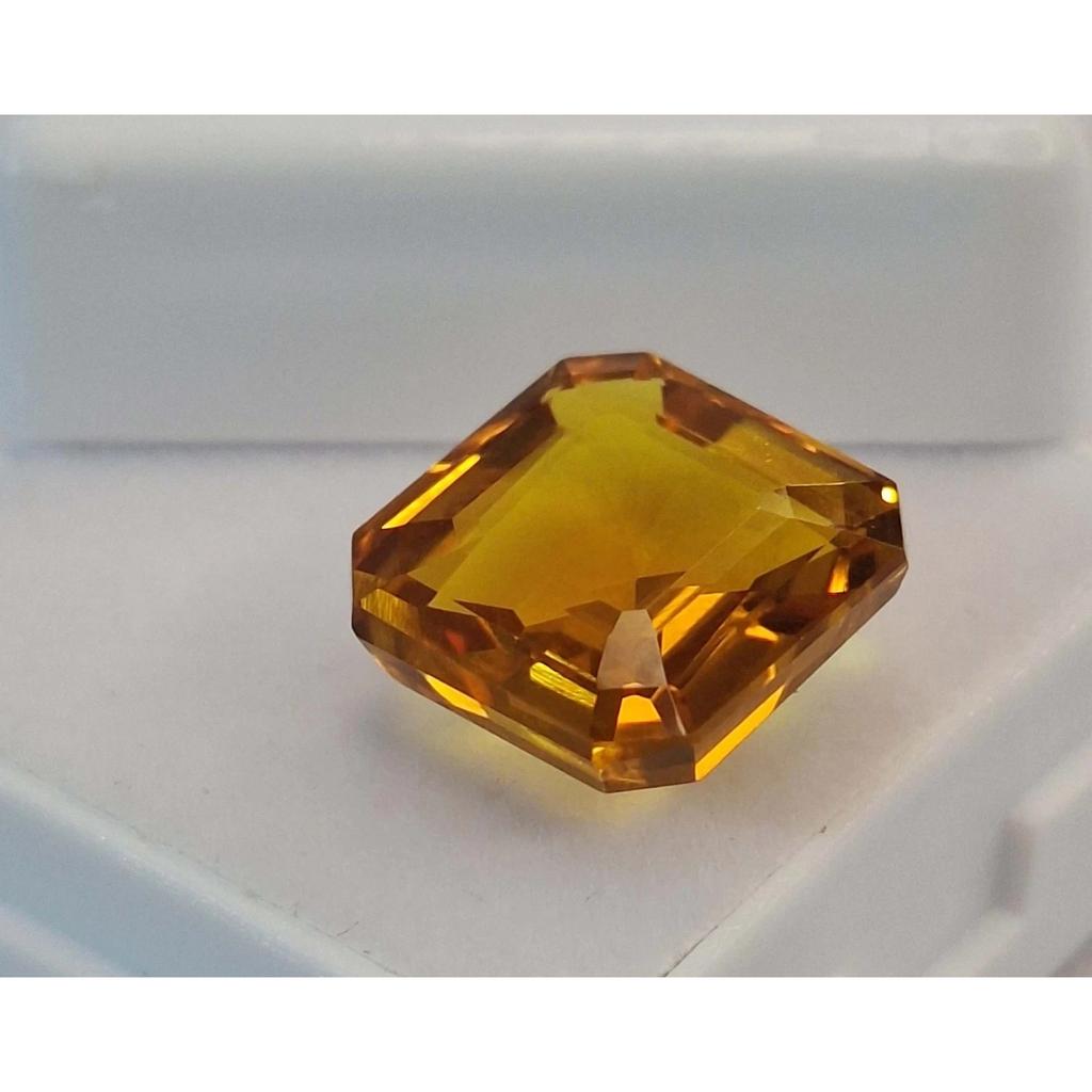 Certified Natural Orange Painite Mogok Asscher Cut 8-10 Ct Beautiful Gemstone