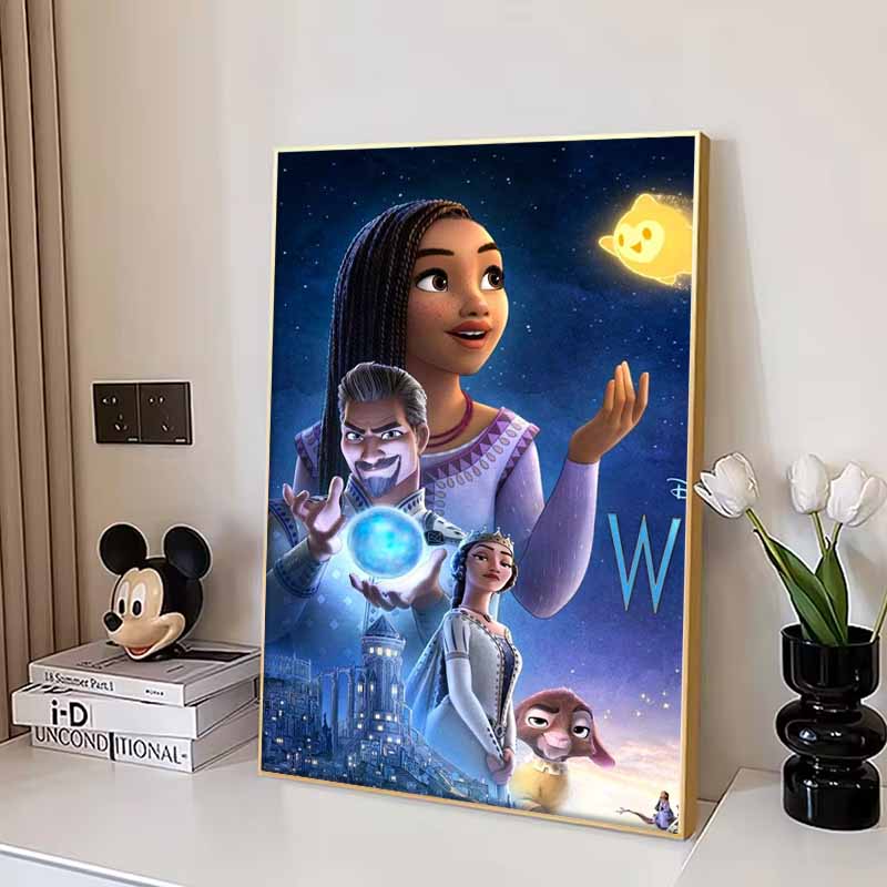 Disney Diamond Painting Wish Upon A Star Disney Animation Character Posters Mosaic Embroidery Images Diamond Painting Cross Stitch, Home Decor 5D DIY