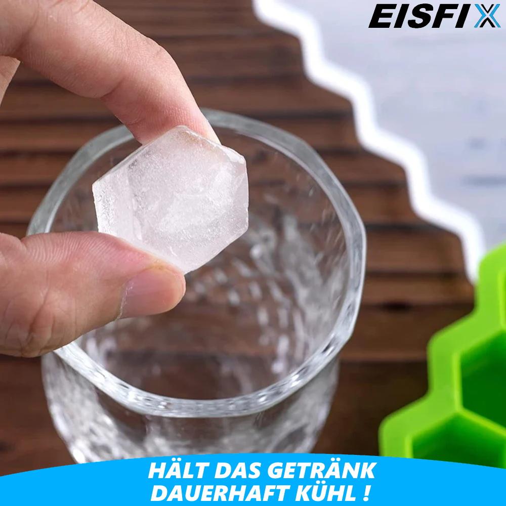 EISFIX 2x Ice Cube Mold Silicone Ice Cube Maker Ice Ball Mold Ice Cube Container