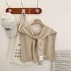 Knotted Shawl Women'S  Fake Collar Air-Conditioned Room Solid Color Shoulder Scarf Knitted Outer Cape Small Vest