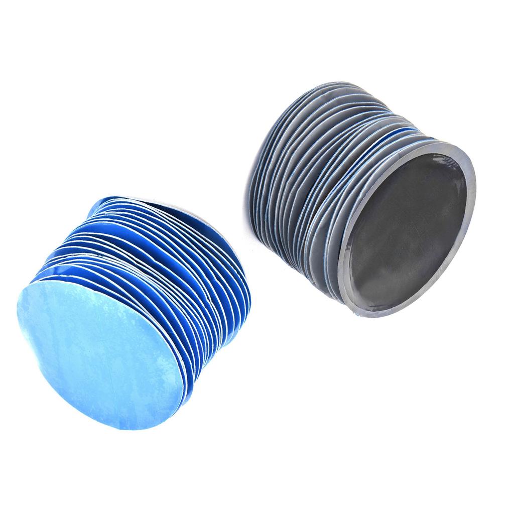80Pcs Box 58mm Car Round Natural Rubber Tire Tyre Puncture Repair Cold Patch Tubeless Patches