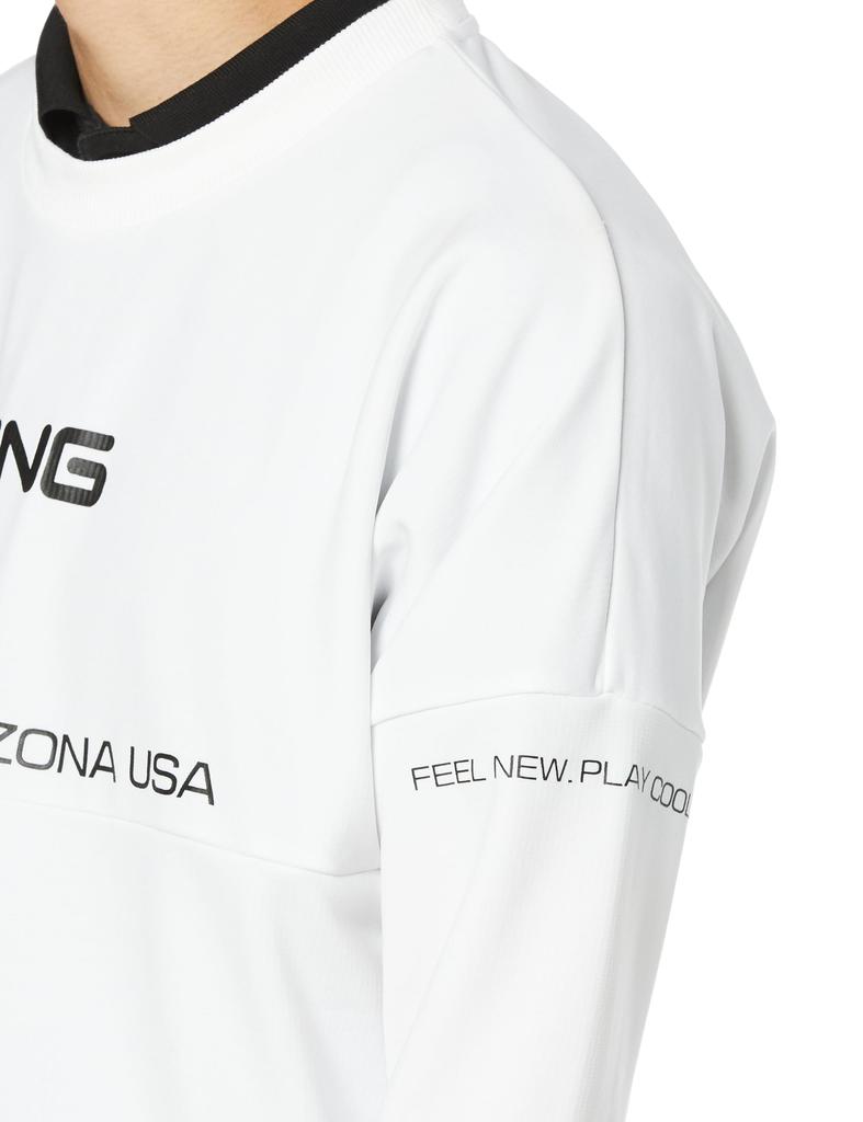 Толстовка с круглым вырезом Golf LL [Pin Apparel] Мужская (Логотип бренда/Флисовая подкладка) / / 621-3241801 030_Белый