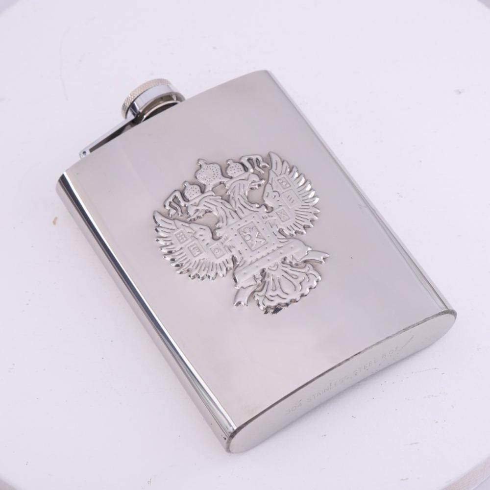 with Screw Cap Kettle Pot 304 Stainless Steel Liquor Pocket Portable Hip Flask
