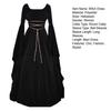 Halloween Renaissance Witch Dress for Women Gothic Victorian Dress Long Bell Sleeve Medieval Costume for Halloween Cosplay Party