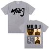 Rapper Milo J La Vida Era Mas Corta New Album Tshirts Men Women Fashion Summer Short Sleeve T Shirt Oversized 100 Cotton Shirt