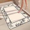 Light Luxury Diatom Mud Bathroom Cushion Toilet Door Absorbing Foot Pad Bathroom Anti Slip Thickened Floor Mat