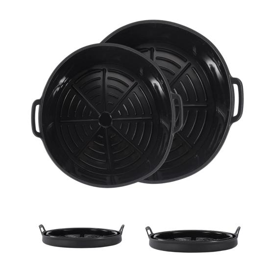 Yousheng Силиконовые вкладыши для аэрофритюрницы Складной противень для выпечки Антипригарная силиконовая корзина для жареной курицы Жаростойкая Форма для торта Печенье