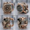 Креативная кружка из нержавеющей стали с эпоксидной смолой Turbo и эмалированным покрытием