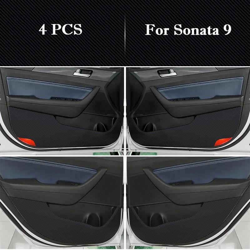 Для Hyundai Sonata 8 9 10 11 Накладка на дверь автомобиля от пинков Наклейка для защиты салона Декоративная наклейка для модификации Автоаксессуары