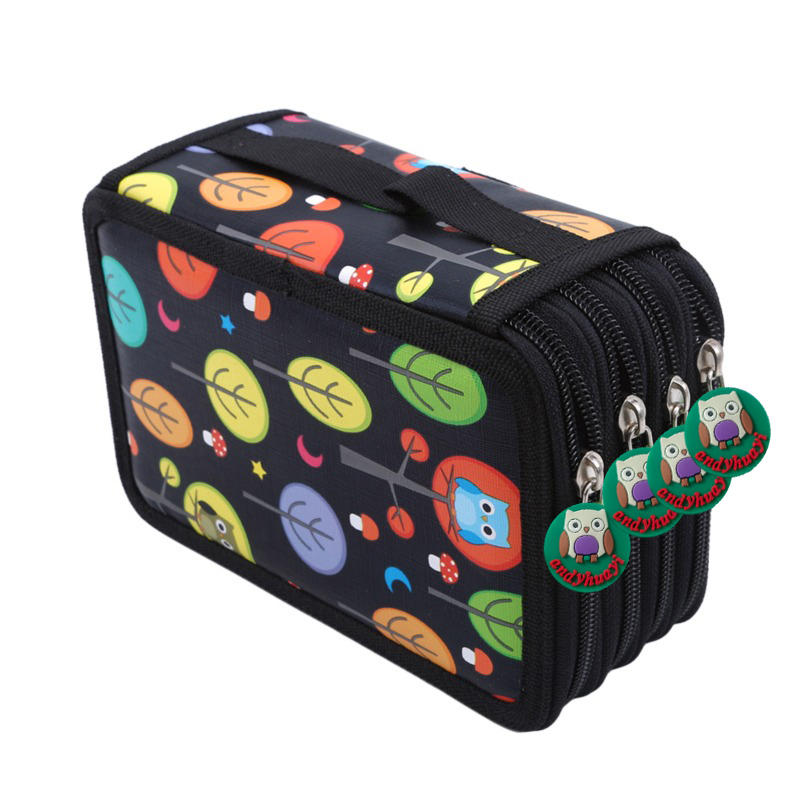 Многосекционный красочный студенческий пенал-бокс для карандашей и маркеров большой вместимости, для эскизов и рисования, для кистей, канцелярский