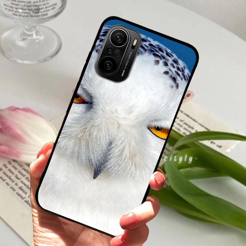 Чехол для Redmi K40 5G K40 Pro, милые животные, матовый силикон TPU, мягкая крышка для телефона, для Xiaomi Mi 11i, Fundas Poco F3, Coque, бампер