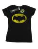 Женская/дамская хлопковая футболка с логотипом сериала «Бэтмен»