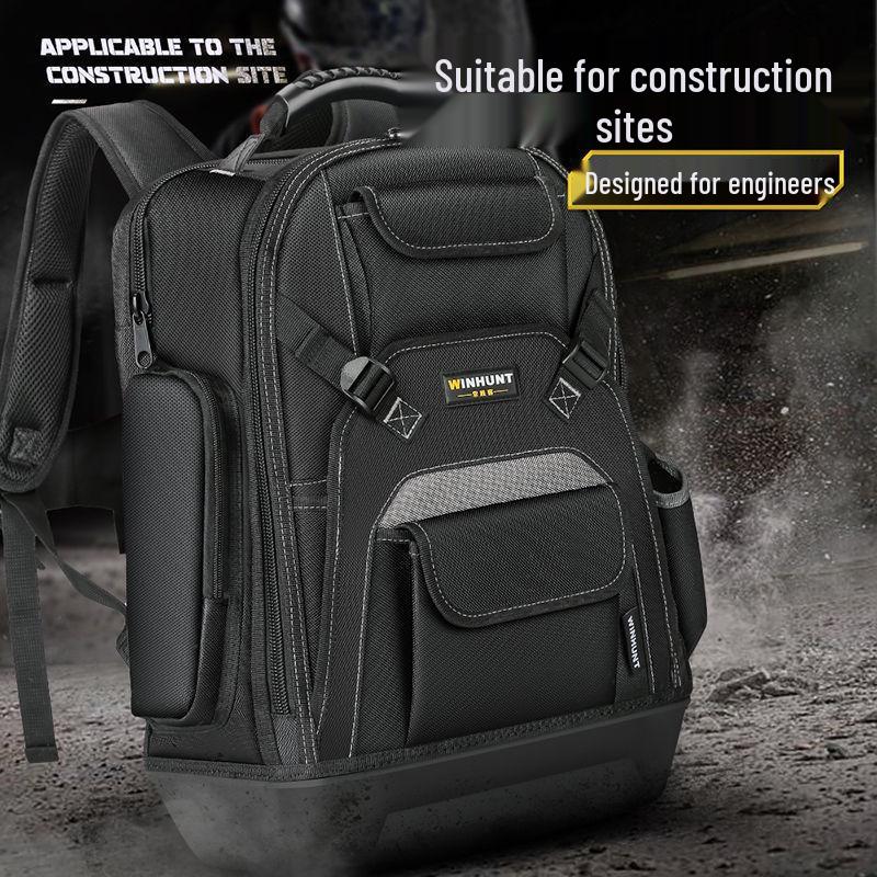 Multifunctional Electrician's & Woodworking Durable Backpack with Large Capacity & Plastic Bottom