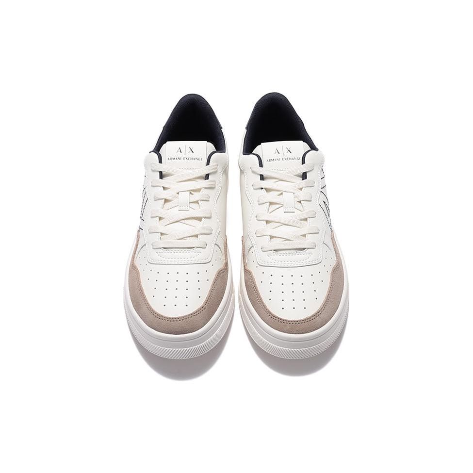 Armani Exchange Модные кроссовки на шнуровке SS23 Мужские кроссовки Off-White XUX148XV601S030