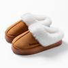 Autumn and Winter Warm Cotton Slippers for Women, Suitable for Indoor and Home Use, with Anti Slip and Anti Odor Properties, Warmth Plush Cotton Shoes