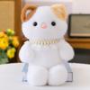 Genuine Pearl Running Animal Series Table with Doll Cute Bear Three Flower Cat Doll