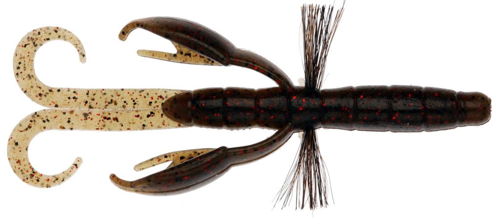 Приманка Bait Breath BYS CRAW 4.5 дюйма #153B Зеленая тыква/Красное семя