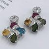 Sace Gems Роскошные ожерелья с подвеской из стерлингового серебра 925 пробы, разноцветные турмалиновые ожерелья для женщин, сверкающие ювелирные изделия, подарок на день рождения