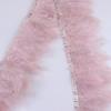 Long Fluffy Marabou Turkey Feathers Trimming 10-15CM Plumes Stitched On Ribbon Fringe For  Dress Decorative Border Trim 18color