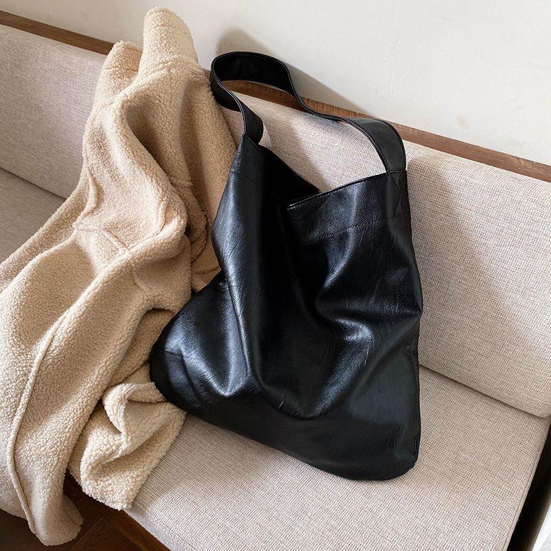 Fashionable Large Capacity Women's Autumn Winter Korean Style Casual Lazy Style Versatile Ins Retro Shoulder Bag