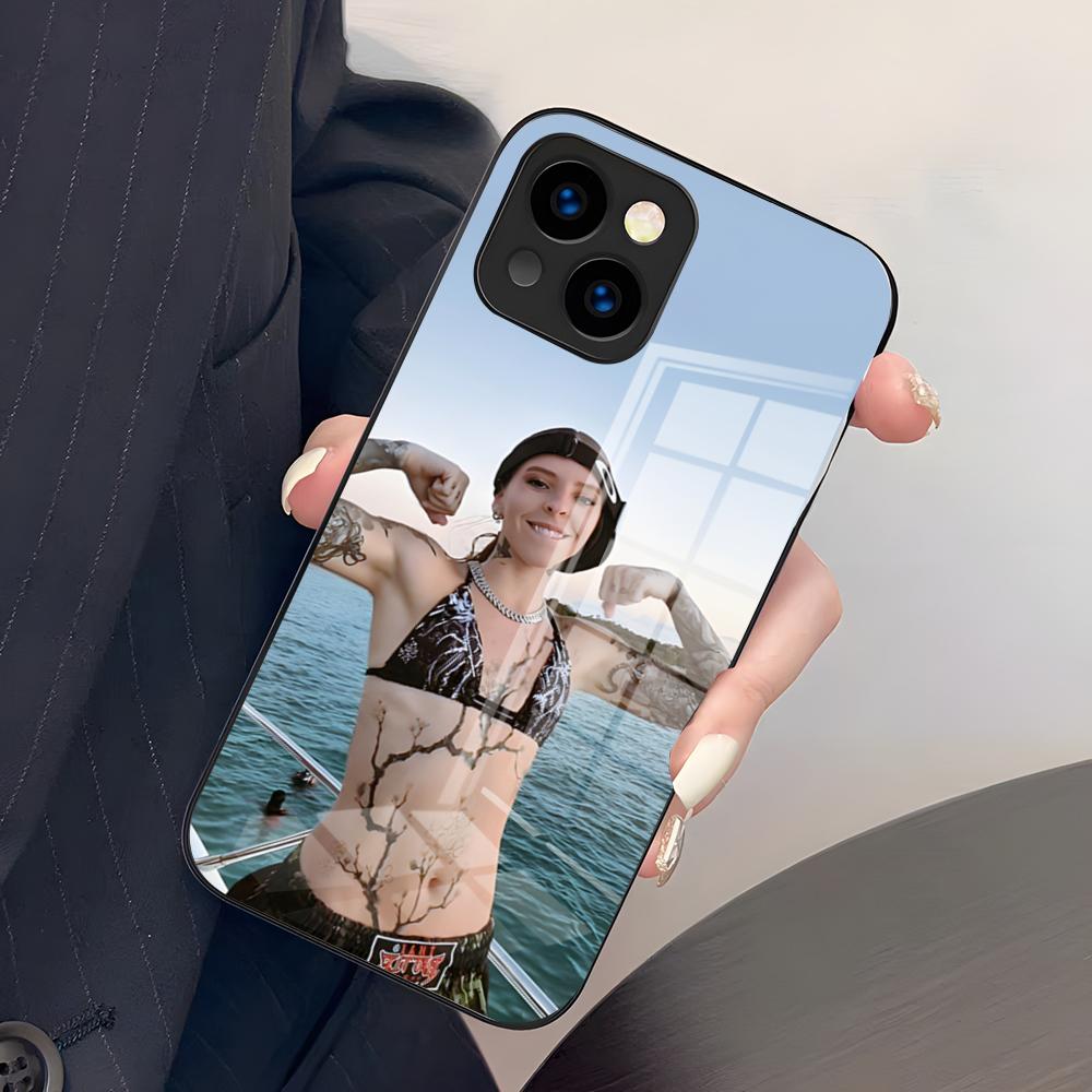 Чехол для телефона singer Y-Young Miko для iPhone 17 Pro Max 15 Pro 16 14 Plus 12 13 Mini 11 Pro Ударопрочный стеклянный чехол