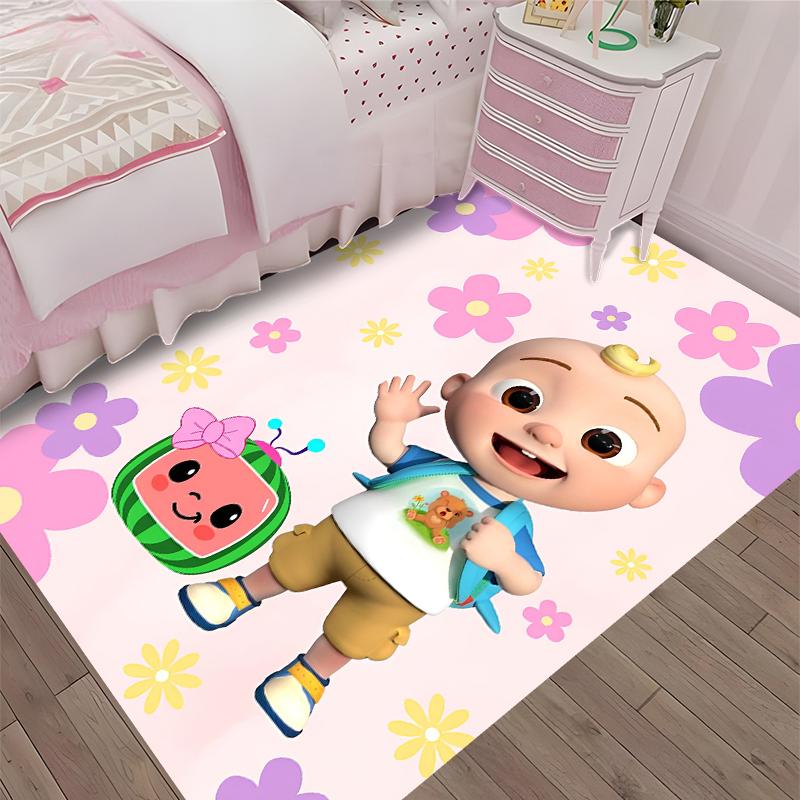 Cocomelon Printed Carpet, Rug for Office Chair Living Room Bedroom Kitchen Room Decor Gifts.