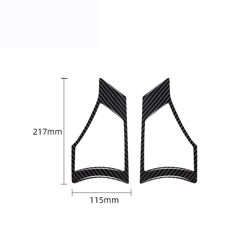 For Mazda 3 Axela 2020 2021 2022 2023 2024 Car Interior Solf Carbon Fiber / PVC Front Door Speaker Trim Sticker