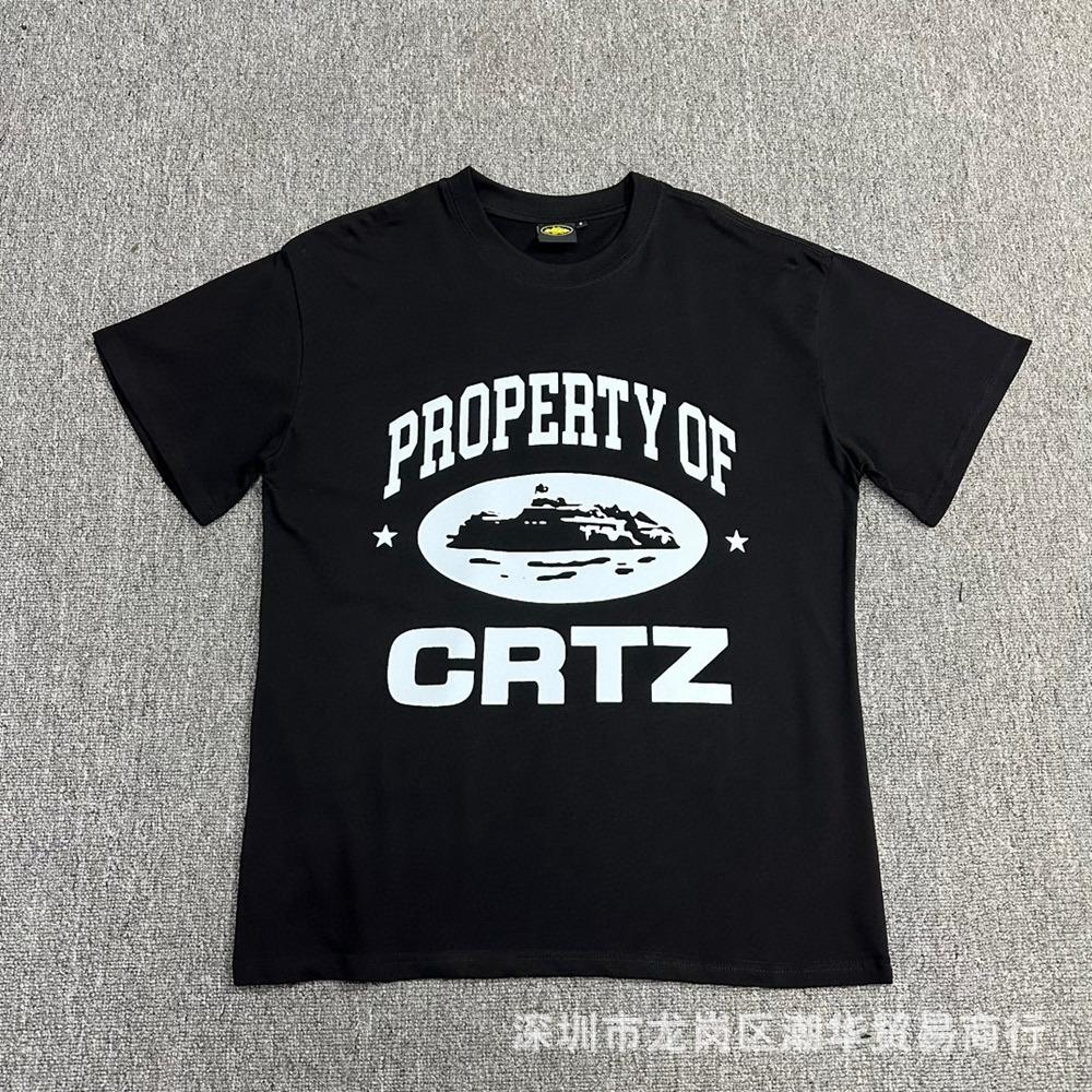 Cross-border Corteiz tide brand Alcatraz summer retro printing men's and women's trend loose casual short-sleeved T-shirt