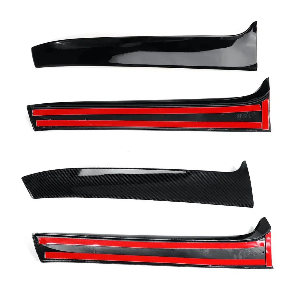 ПАРА Боковой сплиттер заднего окна, глянцево-черный/под карбоновое волокно, комплект кузова для VW Golf 7 R Variant Wagen 2014 2015 2016 2017