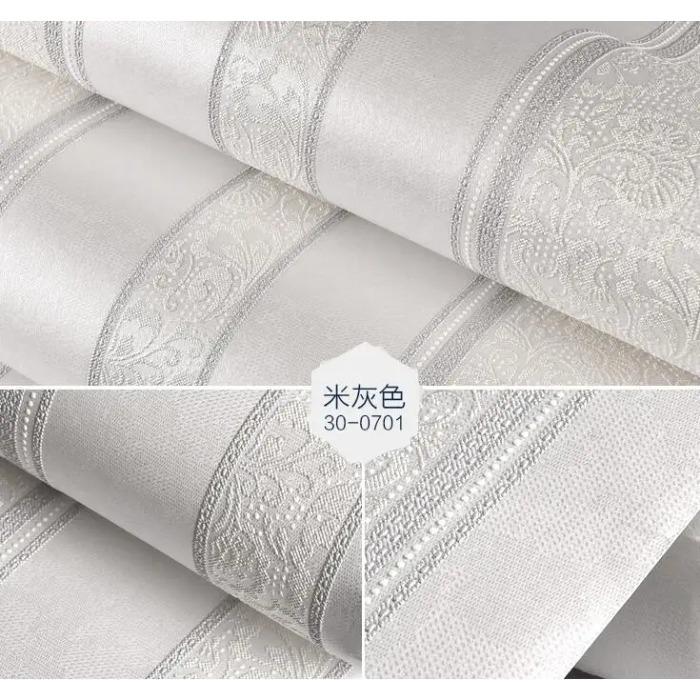 Beibehang Фреска Металлический Глиттер Белый Серебристый Широкая Полоса Современные Обои Рулон Облицовка Стен для Фона Обои Домашний Декор