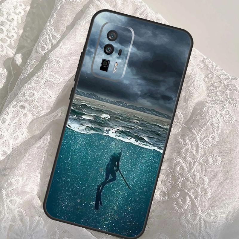 Scuba Diver Underwater Diving Case For Xiaomi 14T Pro 13T 12T 11T 13 14 Ultra POCO X6 F6 Pro M6 X3 X5 M5s F3 F5 Cover