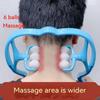 4/6 Rollers Manual Neck Massager Shoulder Cervical Spine Kneading Massage Point Pressure Therapy for Body Relaxation Pain Relief Health Massage Tool