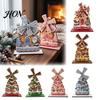 Creative Christmas Table Decorations Windmill Wooden Ornament, Decorative Craft with Rotating Traditional Holiday Decor Blades, Handmade Figurine for