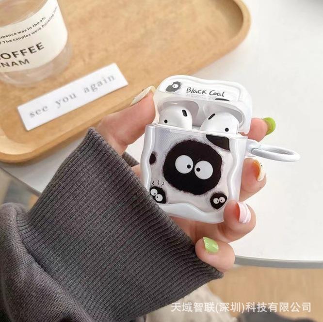 Cartoon cute briquettes for AirPods Pro protective case 1/1st generation Bluetooth headset cover AirPods 1st generation