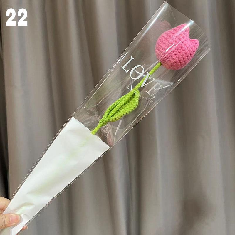 1 шт. свадебное украшение ручной вязки цветок роза тюльпаны букет искусственных цветов вязаный букет