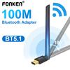 FONKEN 100M USB Bluetooth Adapter Bluetooth 5.1 Transmitter 328ft Wireless Bluetooth Audio Receiver USB Dongle For PC Computer
