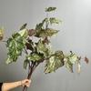 Long Branch Artificial Green Plants Realistic Plastic Simulation Greenery Handmade Artificial Leaf Branch Home Office Decor