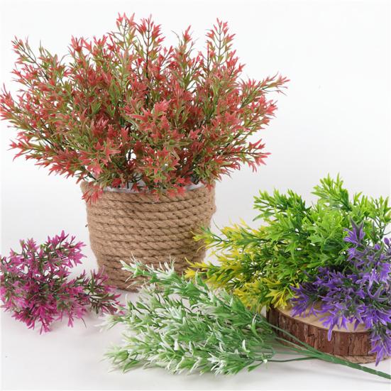 1 букет, искусственная маленькая пилообразная трава, искусственное растение, домашний отель, свадебный декор