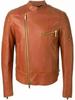 Motorcycle Jacket For Men Genuine Lambskin Leather Jacket TAN Slim Fit Biker