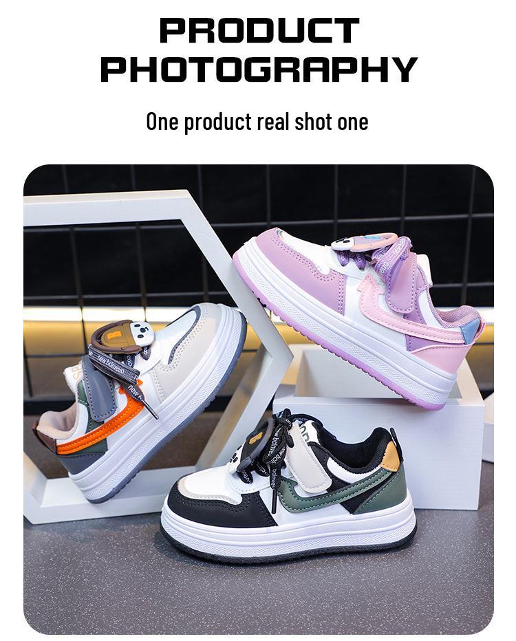 Дышащие, износостойкие скейт-туфли для детей – Удобные кроссовки с мягкой подошвой для мальчиков и девочек с мультяшным дизайном