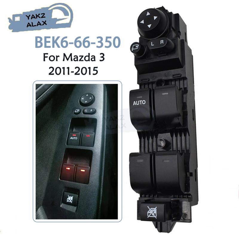 Car Accessories BEK6-66-350 for Mazda 3 2011 2012 2013 2014 2015 Front Left Electric Master Power Window Control Switch Button