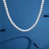 Artificial Pearl Necklace Men Simple Handmade Strand Bead Necklace Choker Men Jewelry for Women Girls Wedding Banquet Necklaces