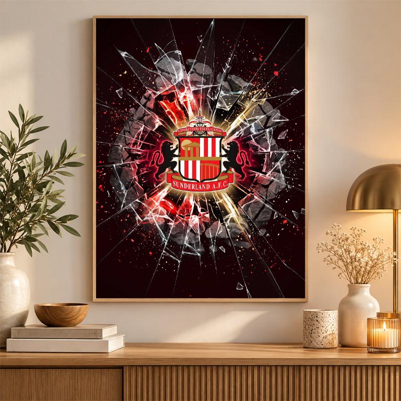Sunderland Football Diamond Painting Kit 5D Full Drill DIY Diamond Mosaic Wall Art Home Decor
