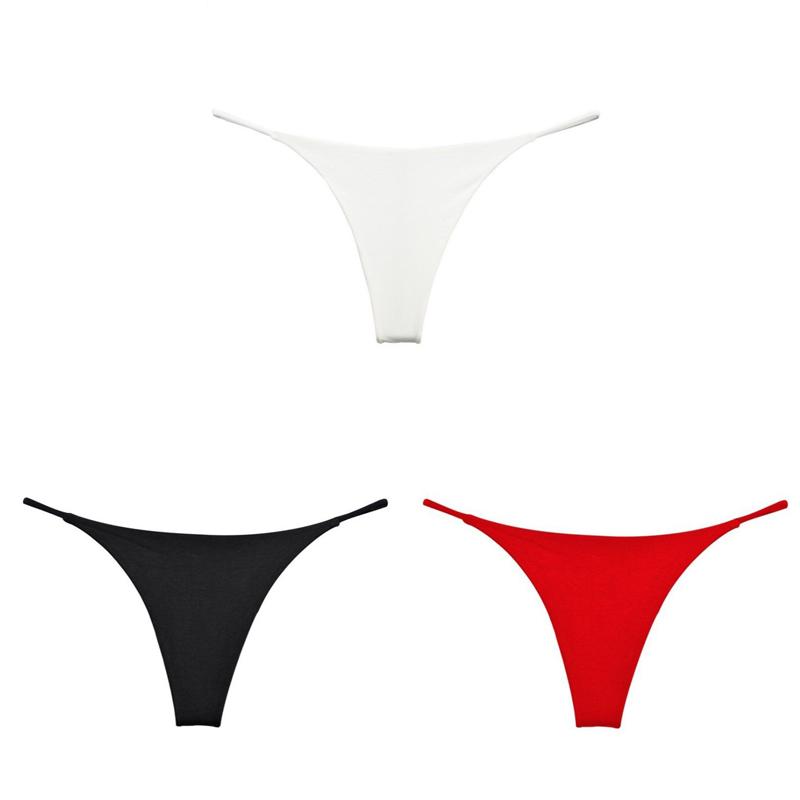 CINOON 3Pcs/Lot Sexy Underwear Low-waist G-String Panties Female Underpants Multicolor Women Thong No Trace Breathable Female Lingerie