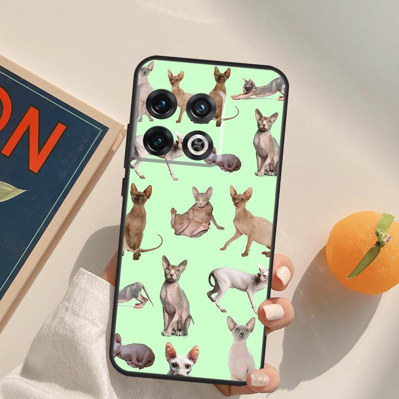 Sphynx Cat Case For OnePlus Nord 5 CE 2 3 4 Lite N20 N30 OnePlus 15 13 12 11 13T 10T 10R 12R 13R Cover