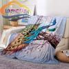 Animal Blanket Peacocks and Tigers  Print All Season Lightweight Plush Cozy Super Soft Luxury Couch Sofa Bed