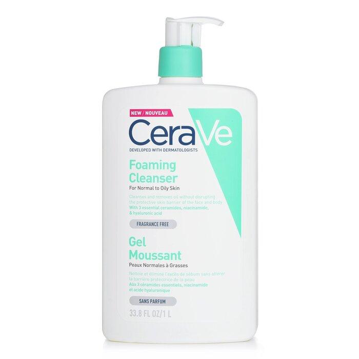 CeraVe Пенящееся очищающее средство для нормальной и жирной кожи (с насосом)