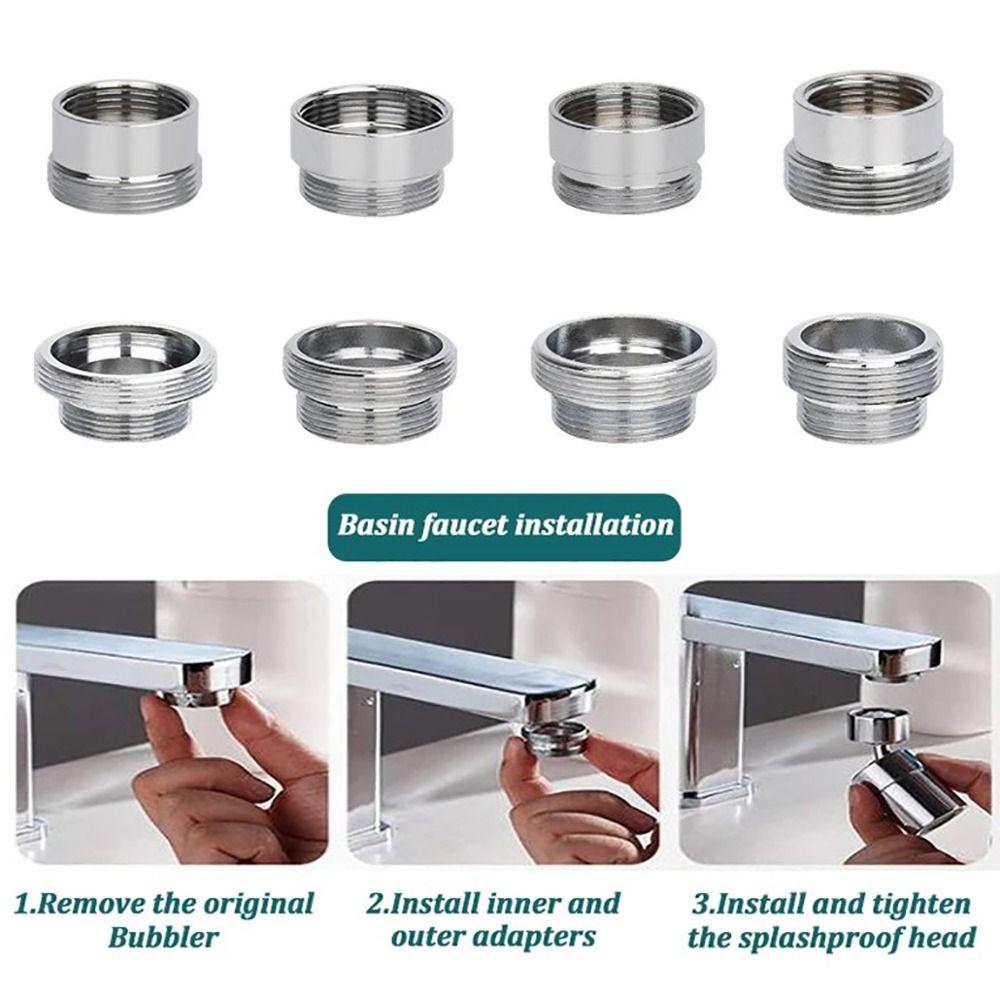 Медный адаптер для крана, набор внешних проводов, женская и мужская сантехника, кухонный кран, фильтр для воды