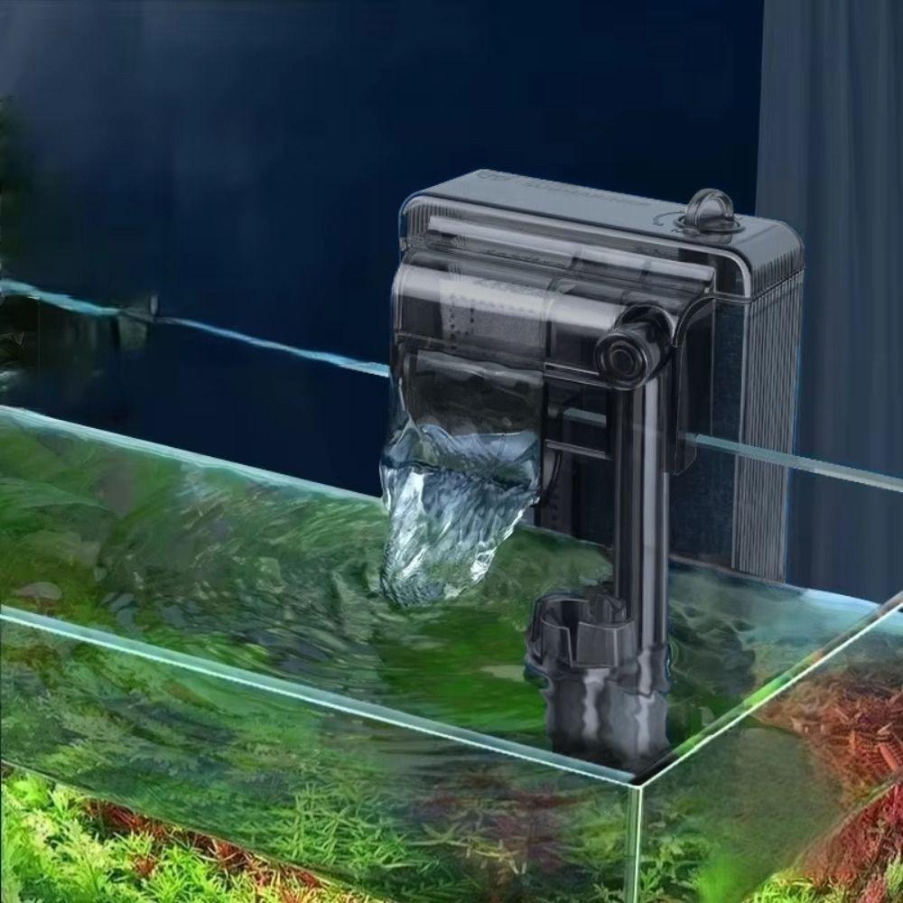 3 in 1 Waterfall Filter Silent Water Pump Wall-Mounted Fish Tank Filter Freshwater Fish